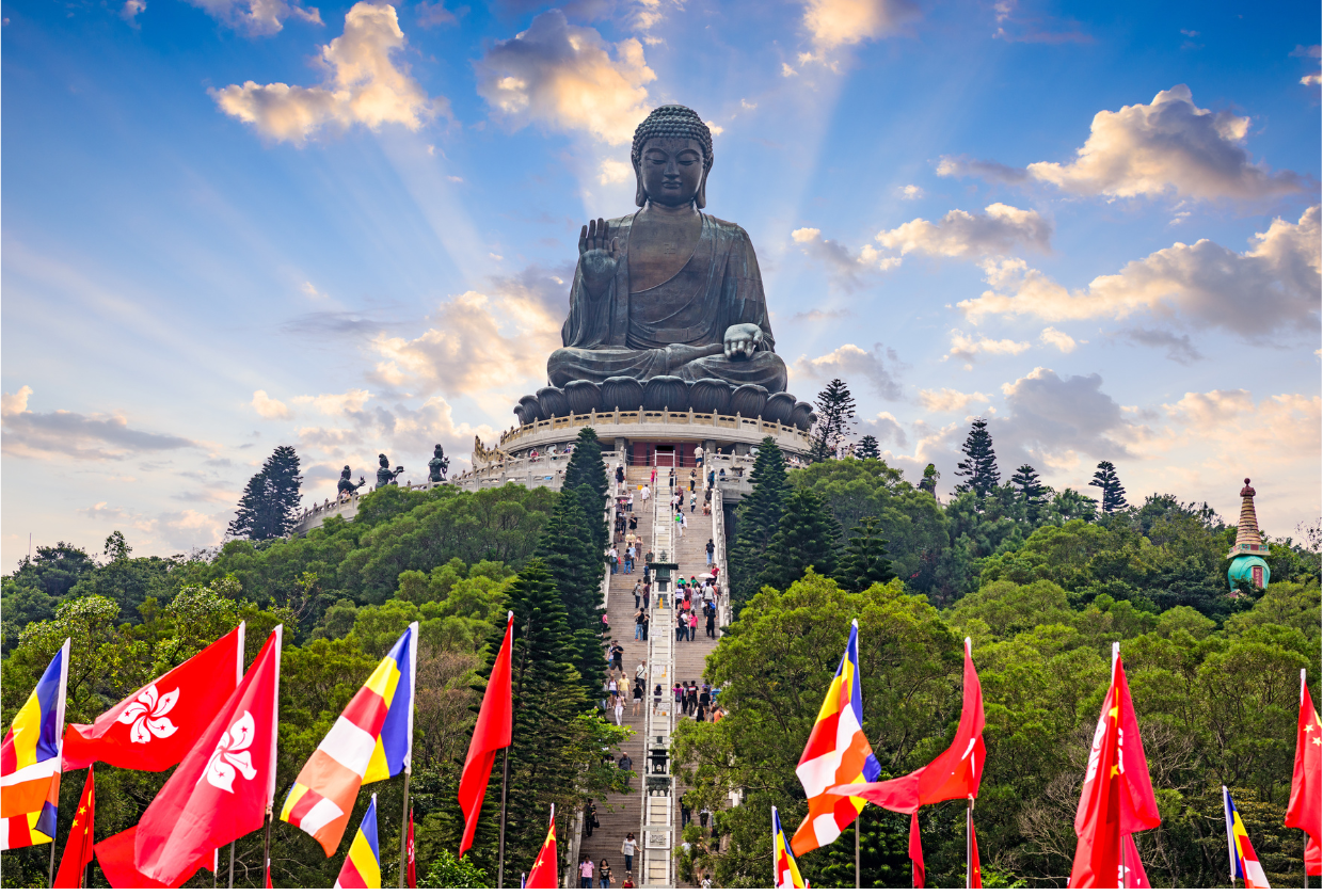 The Big Buddha with blue sky